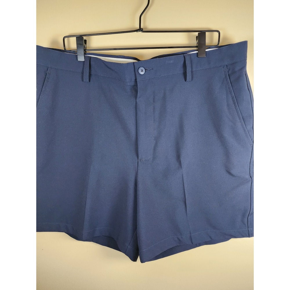 FootJoy FJ Mens Golf Shorts 38 Pleated Performance Stretch Navy Blue New